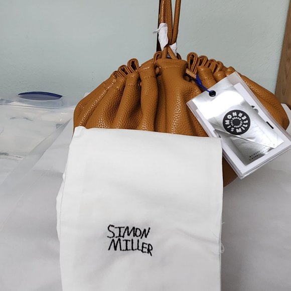 SIMON MILLER Long Scrunch Bag Keychain Caramel NEW LAST CALL! - Picture 6 of 6